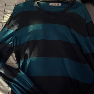Old Navy Striped Blue Sweater
